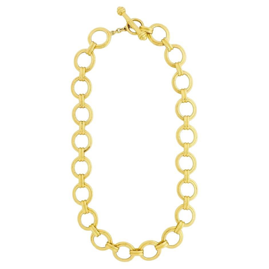 Design/One Collier à maillons en or jaune 19K