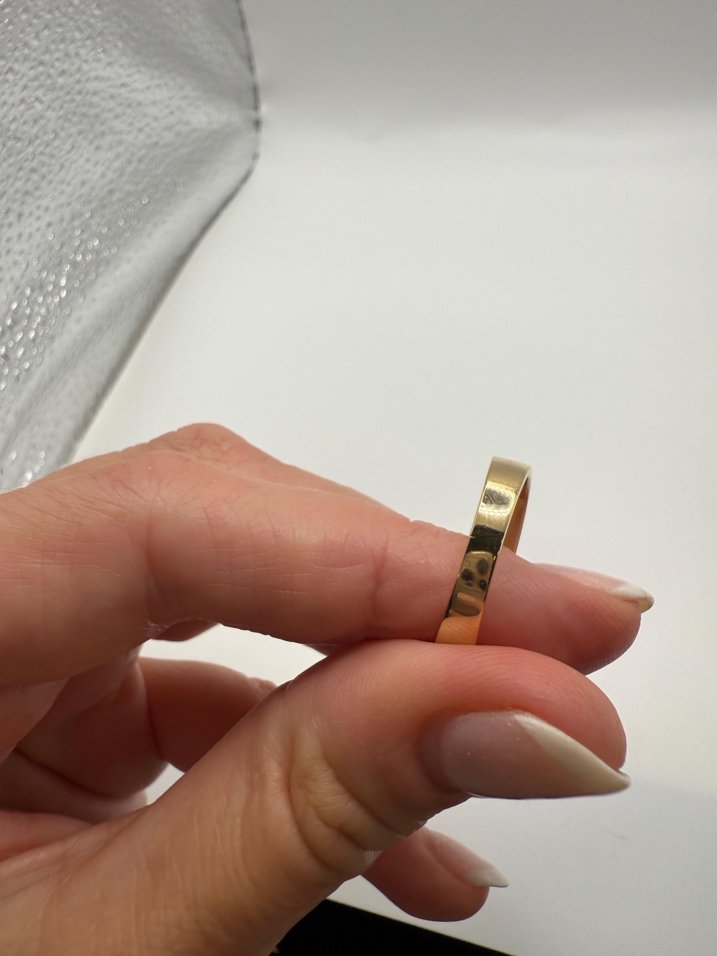 Designer Anello in oro con smalto 14KT unisex in vendita 2