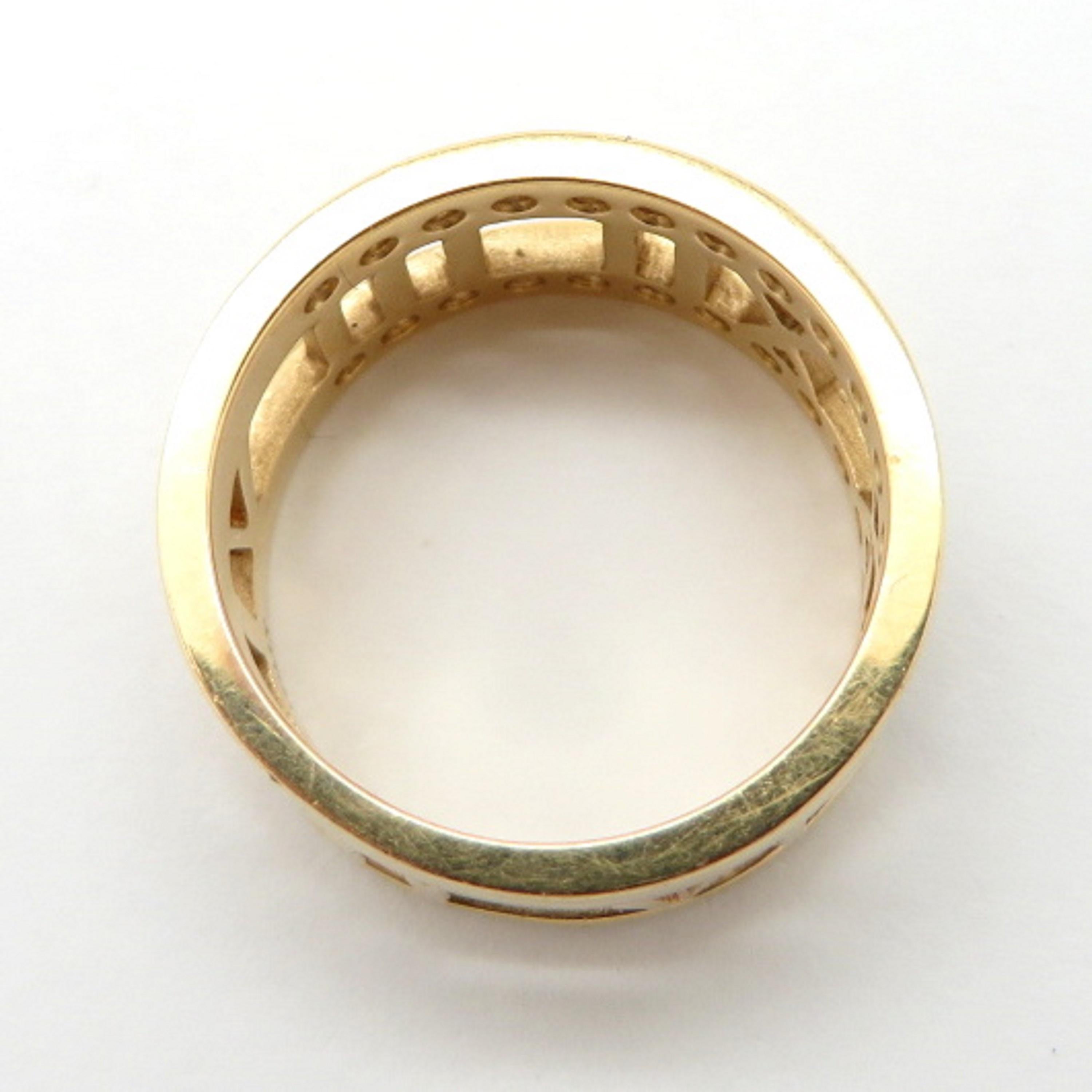 Designer Estate Tiffany & Co. Atlas Collection Diamond Ring Band 18 Karat Gold 2