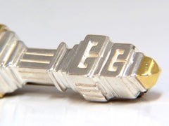 Designer Esti Frederica Silber und 14 Karat Gold Mod Goth Anstecknadel