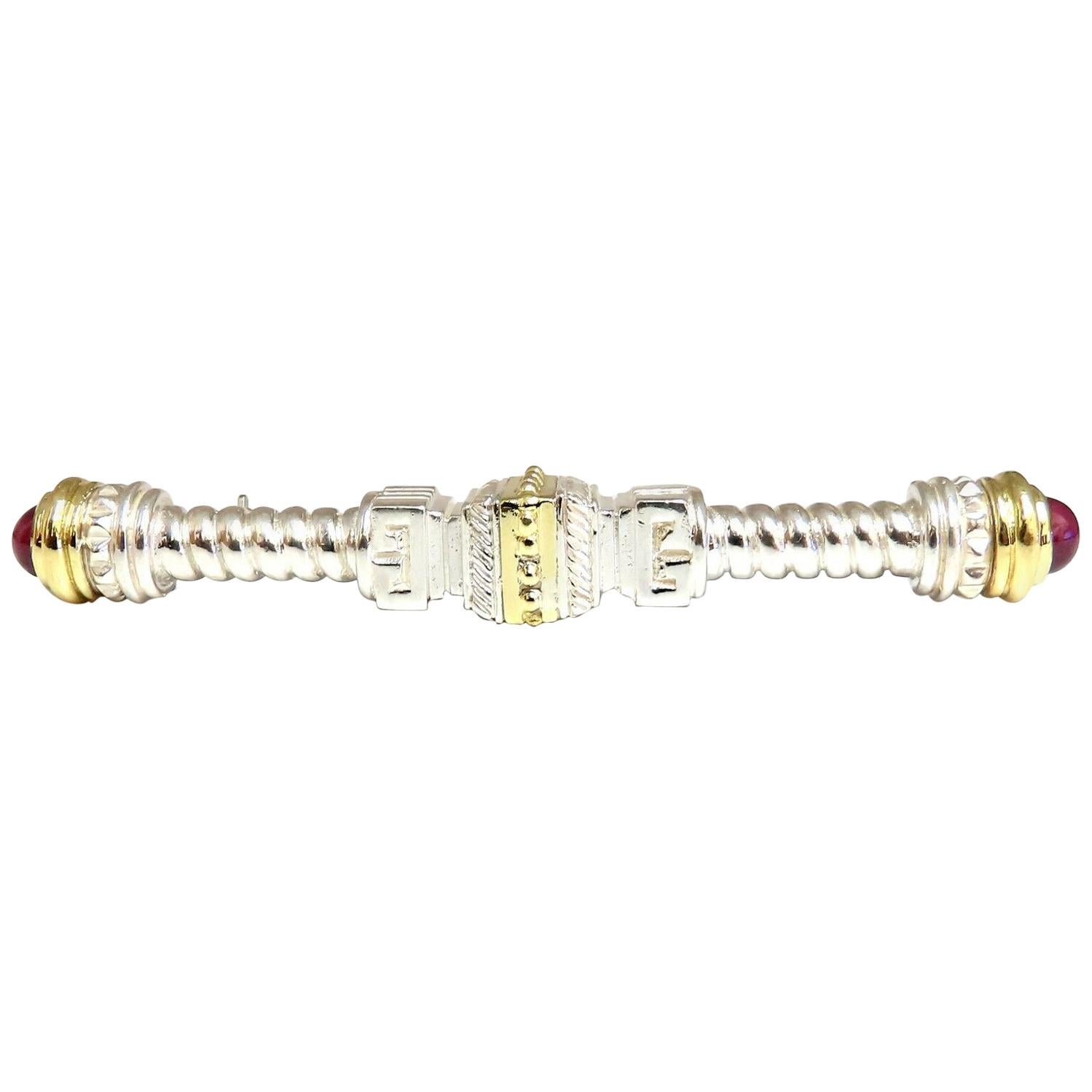 Designer Esti Frederica, Mod Goth Pin-Turmalin, Silber und 18 Karat Gold