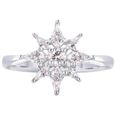 Designer Fashion Fine Jewelry White Diamond Gold Ring