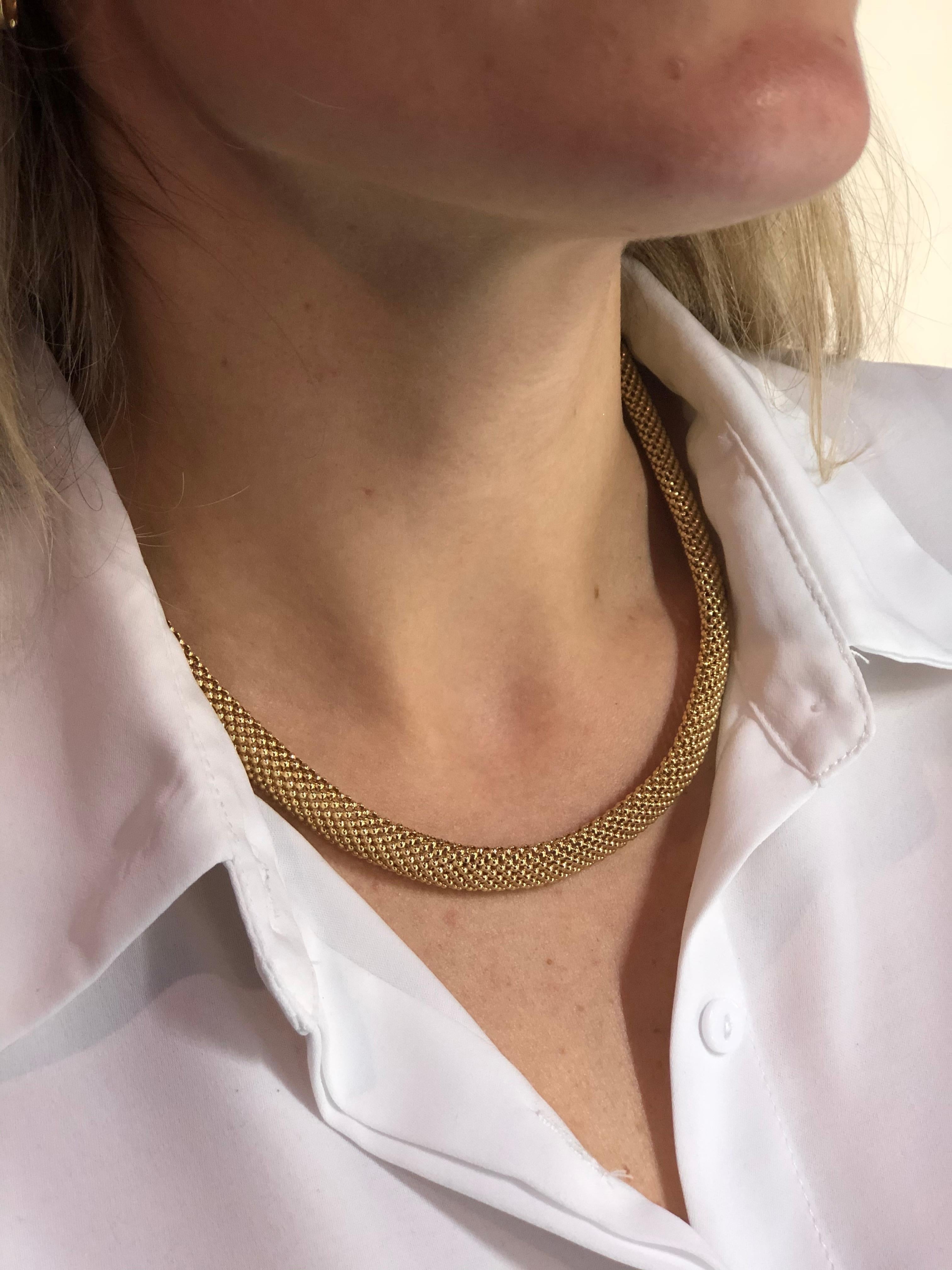 Yellow Gold 14K Necklace 
Weight 33.12 gram
Size 45

With a heritage of ancient fine Swiss jewelry traditions, NATKINA is a Geneva based jewellery brand, which creates modern jewellery masterpieces suitable for every day life.
It is our honour to