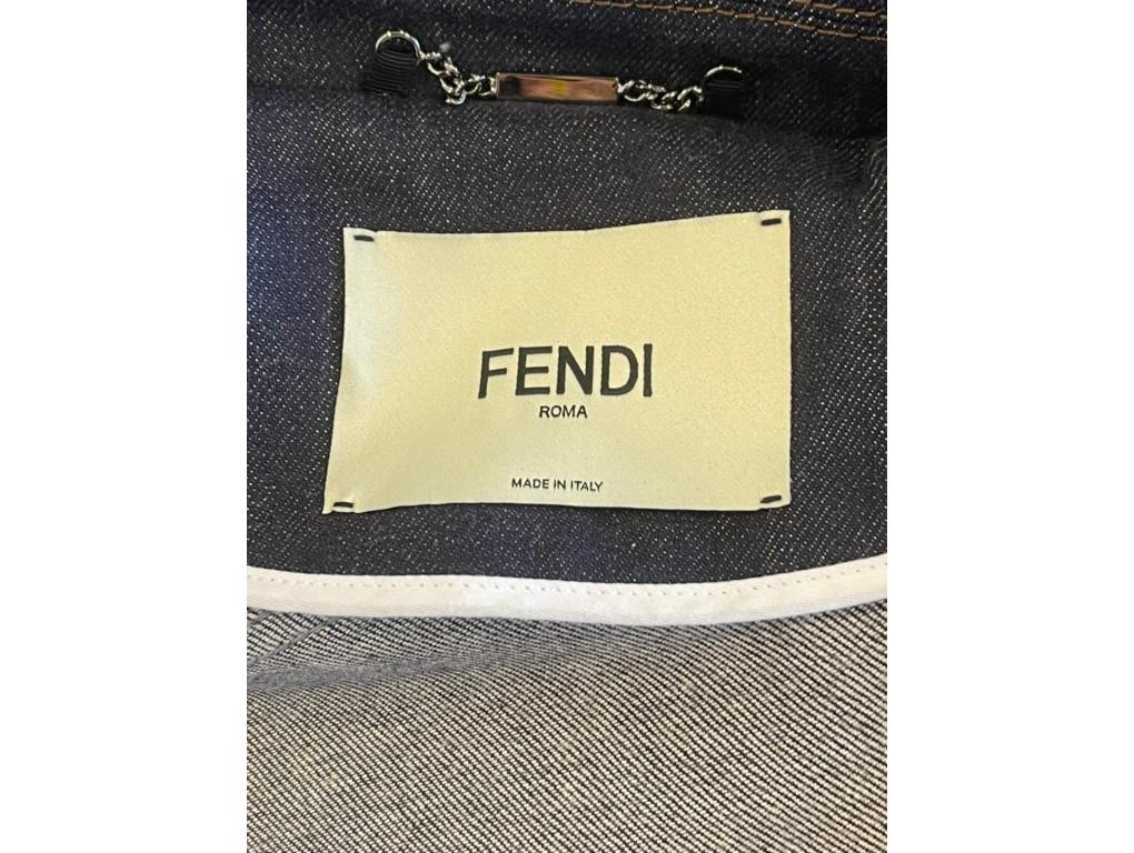 Women's or Men's DESIGNER Fendi Roma Amor Denim Jacket For Sale