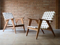 Sedie da salotto di design in tela francese - Francia, anni '60