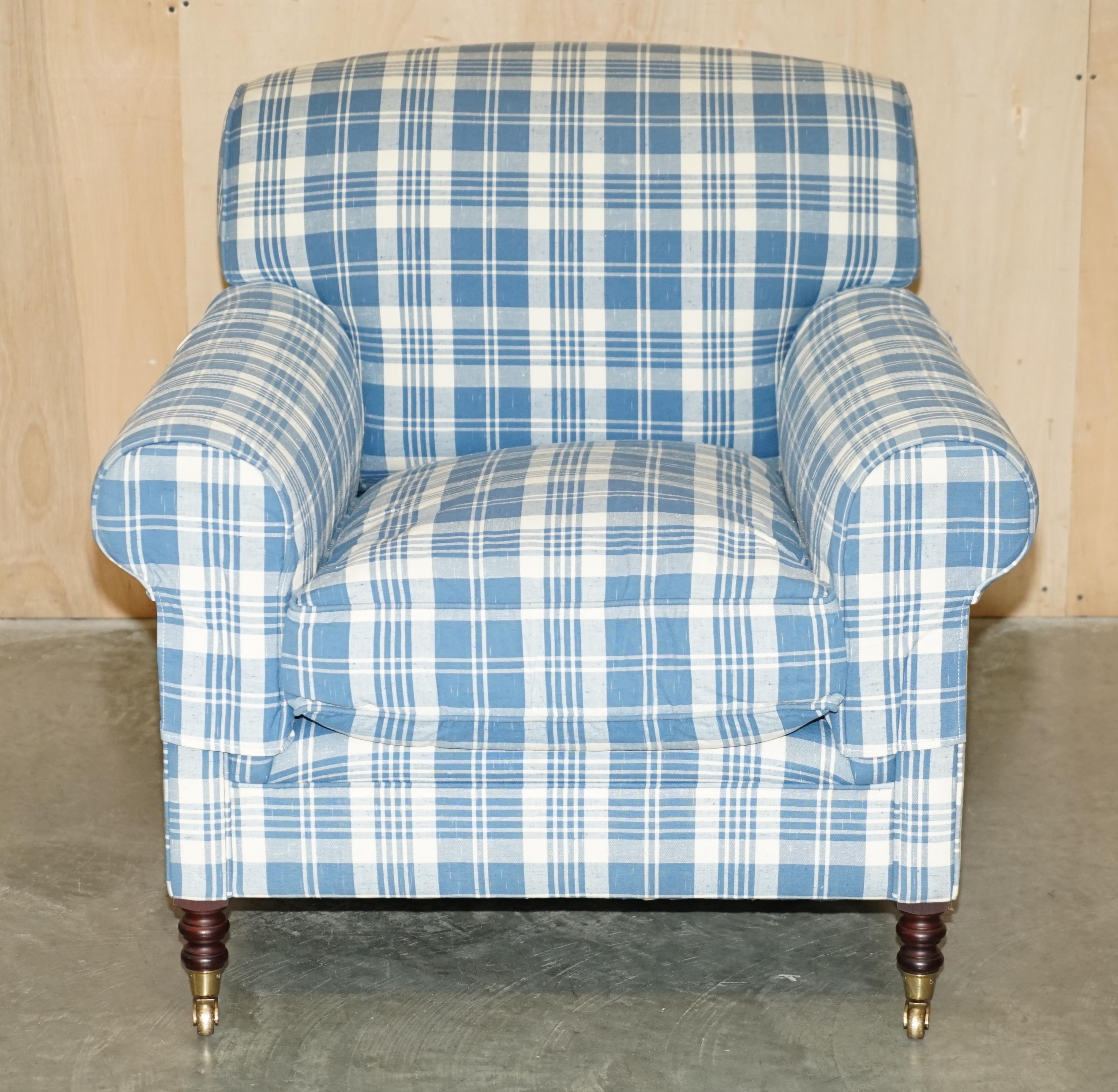 Royal House Antiques

Royal House Antiques a le plaisir de proposer à la vente ce superbe fauteuil George Smith Chelsea, Signature à bras complet avec coussin en plumes et tapisserie à carreaux RRP £6300

Veuillez noter que les frais de livraison