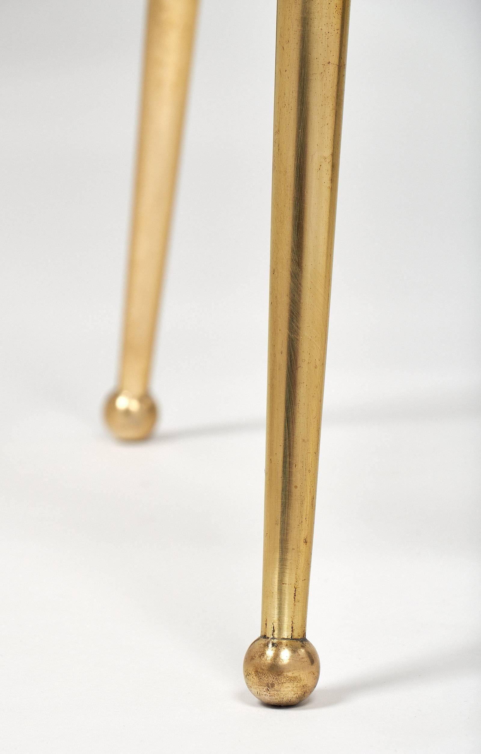 Designer Gio Ponti Style Brass Bar Stools 2