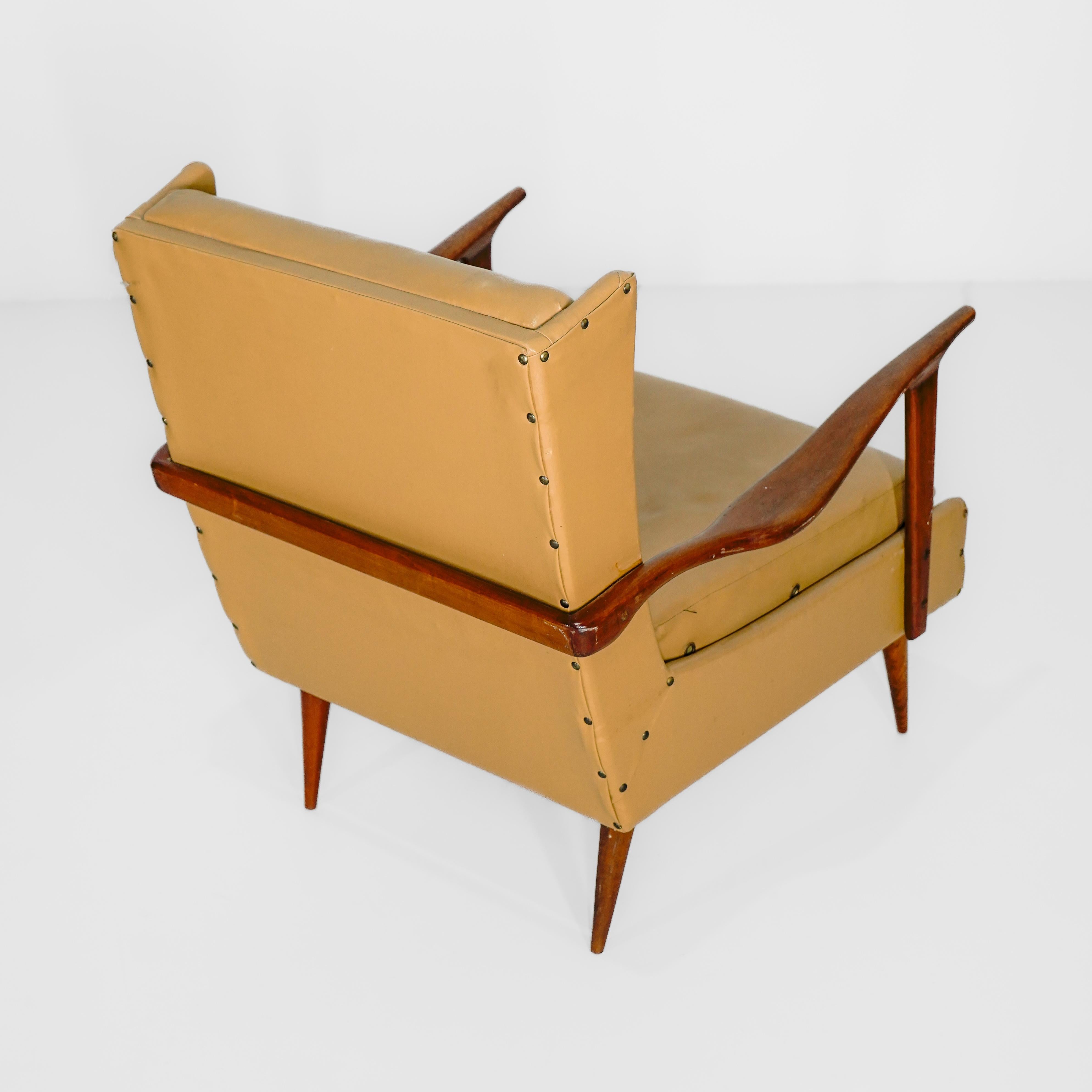Designer Giuseppe Scapinelli - 1960. Paar massive Caviúna-Sessel. im Zustand „Gut“ im Angebot in Curitiba, PR