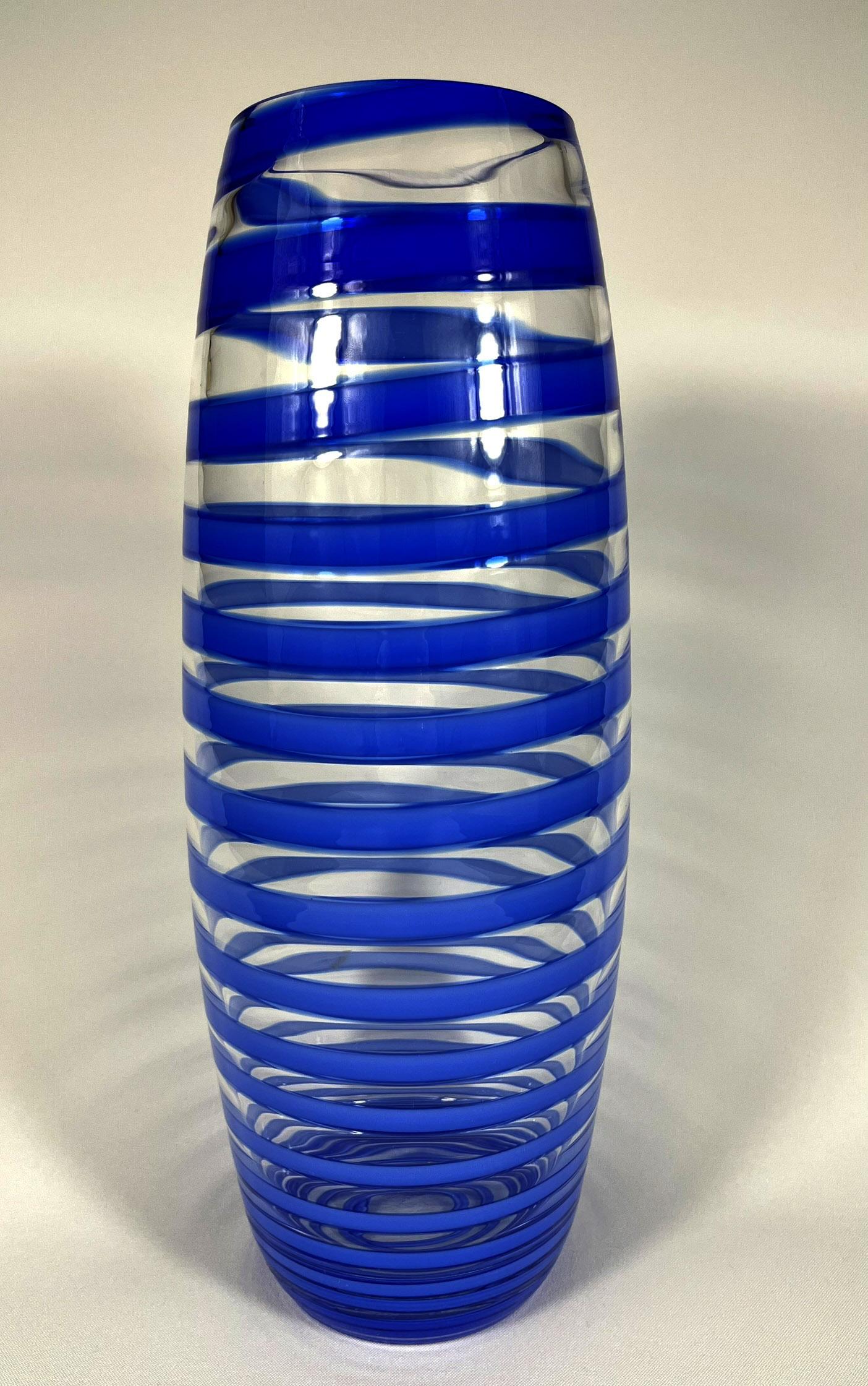 Designer-Glasvase aus Glas – Ajeto Glassworks  Design – LUCA TRAZZI – ITALY (Handgefertigt) im Angebot