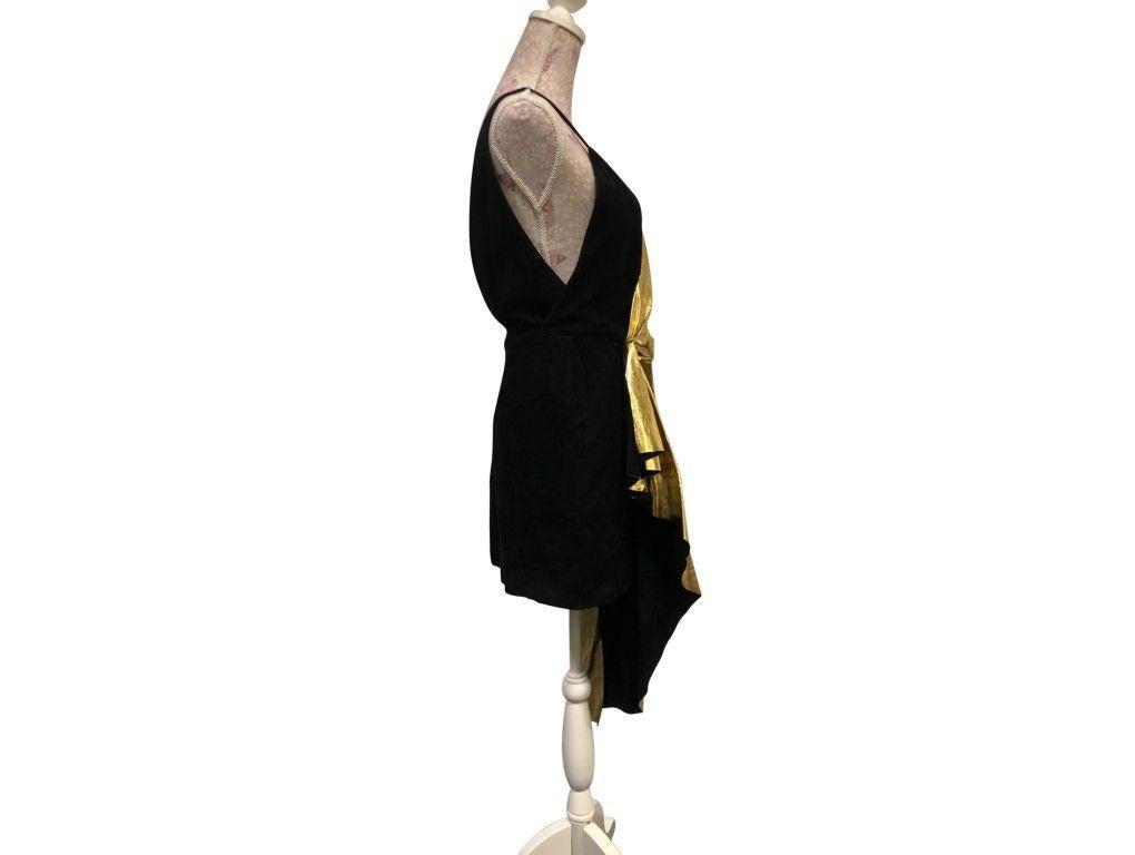 gucci black and gold dress