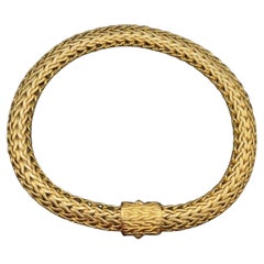 Designer John Hardy 18K Gold Classic Wheat Chain Bracelet