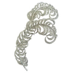 Designer Kenneth Jay Lane Feather Brooch