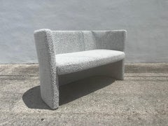 Poltrona di design, panchina, Kravet Black White Nubby Boucle