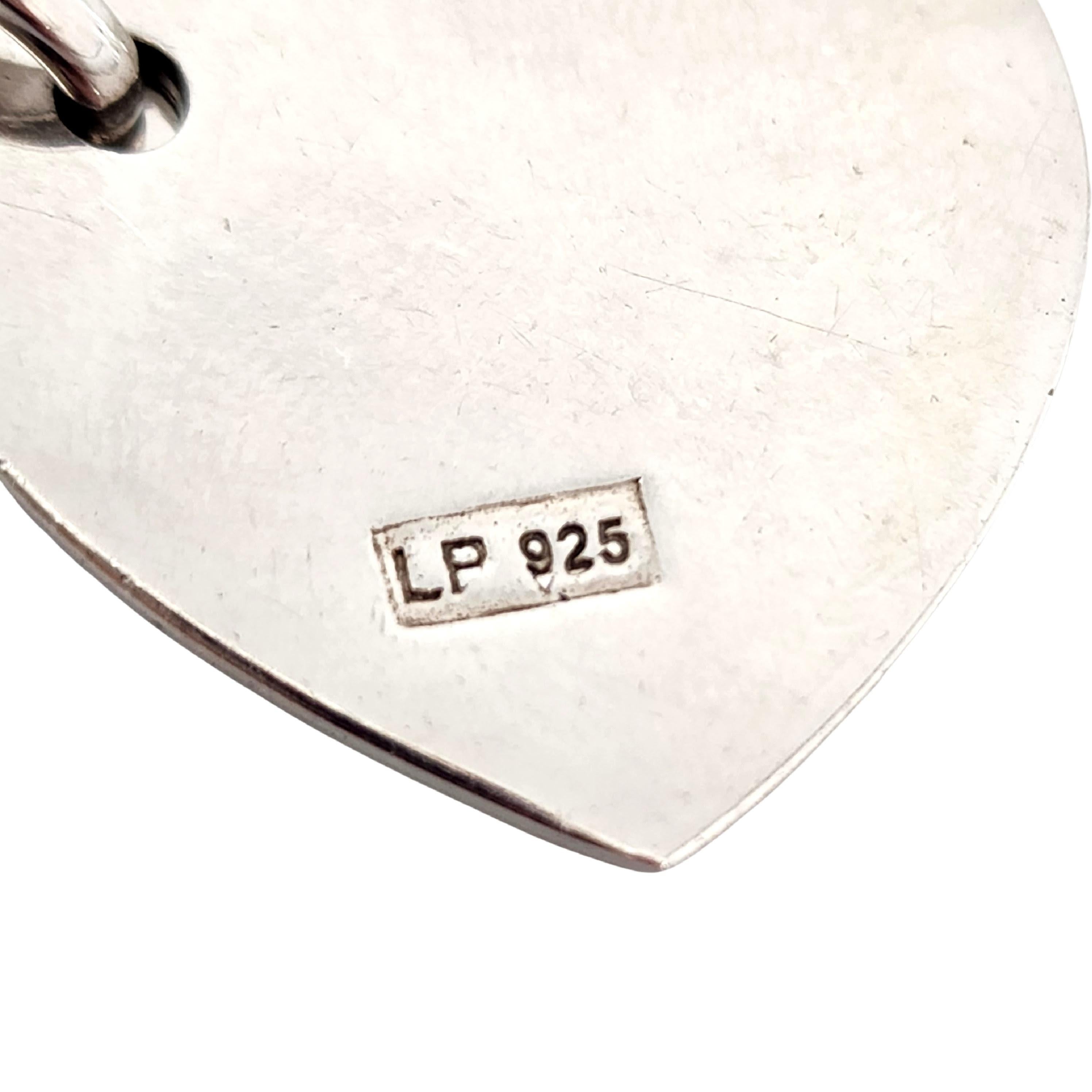 Designer LP 925 Sterling Silver Lettere D'Amore Love Letters Necklace #13372 For Sale 7