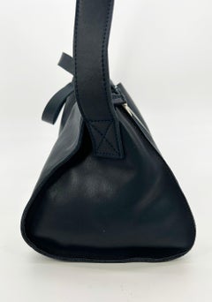 Designer Made in Italy Navy Blue Leather 3 in 1 Handbag Tote