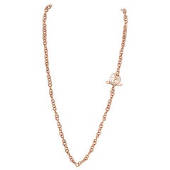 Designer Mattioli 18 Karat Rose Gold Long Strand Necklace,  Opera 30"L