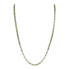 Fulkro, chaîne à maillons fantaisie 4 mm en or blanc 18 carats pour hommes