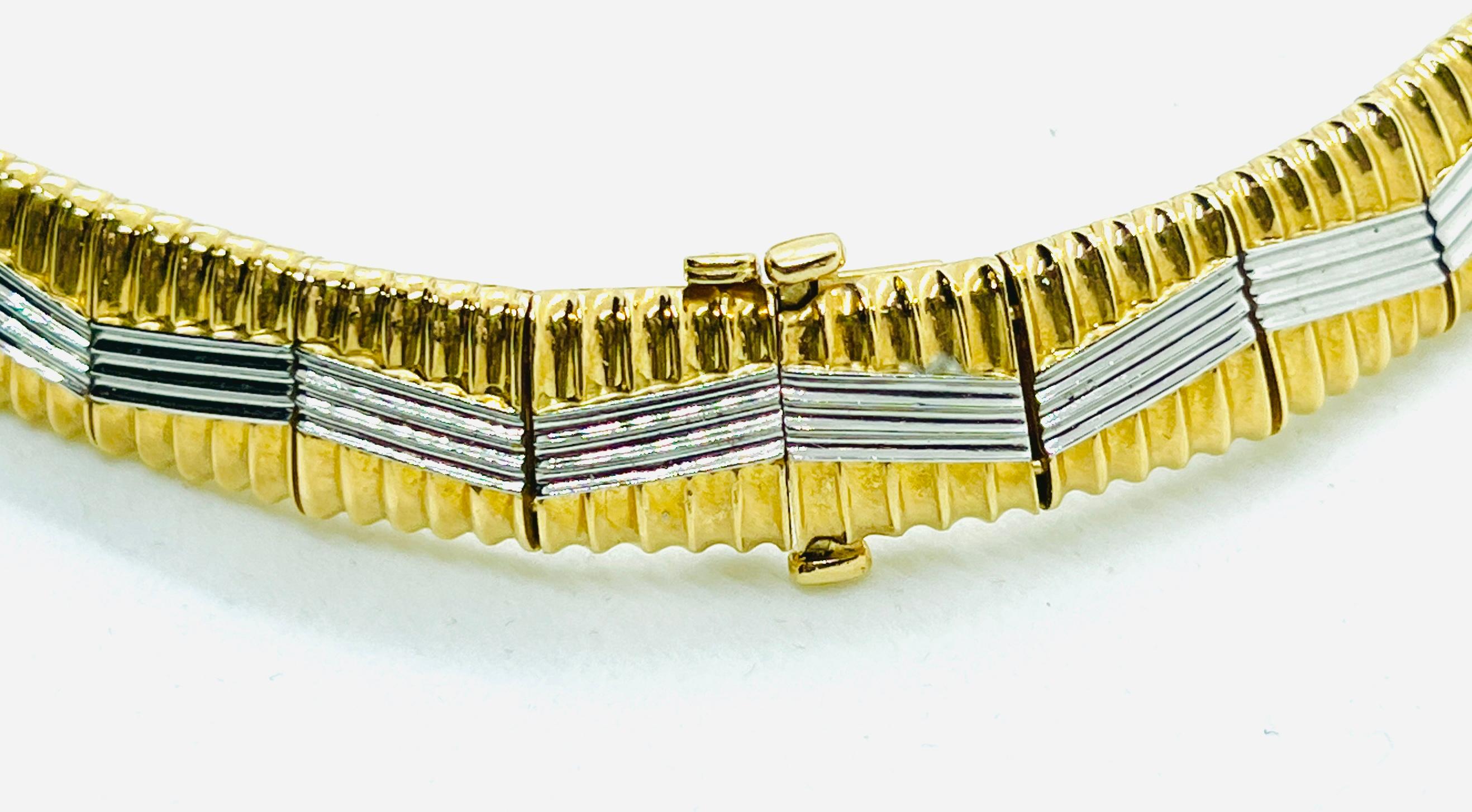 Designer Michael Bondanza 18k Yellow Gold & Platinum Necklace & Earrings Suite 6