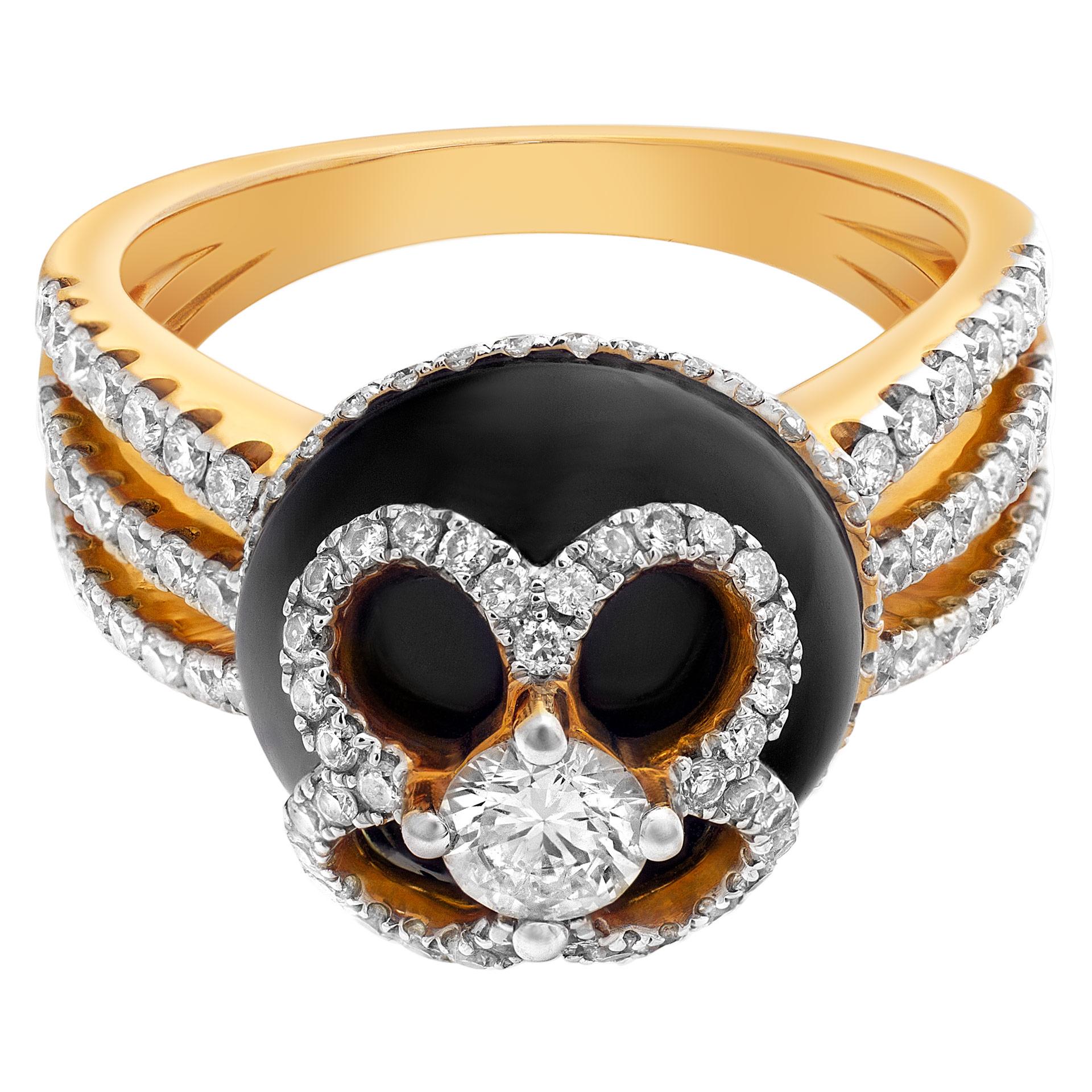 Women's Designer Michael Christoff Diamonds Ring Set in 18k Rose Gold