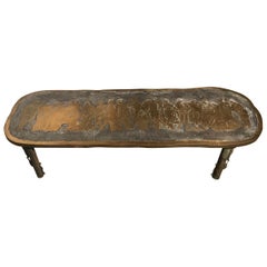 Designer Mid-Century Modern Coffee Table in Bronze by Philip & Kelvin LaVerne