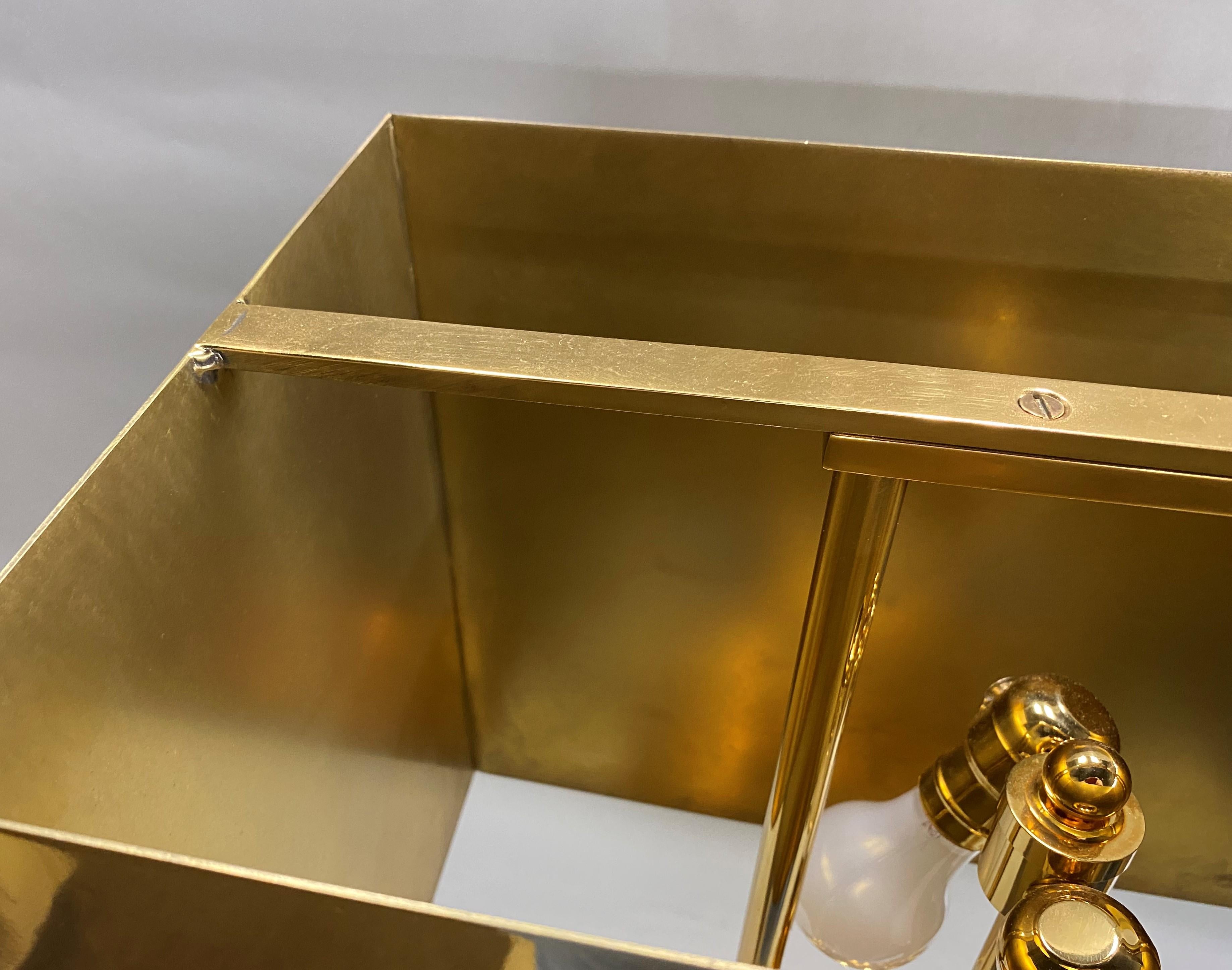 20th Century Designer Modernist Bronze or Brass Table Lamp For Sale