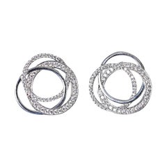 Designer Moissanite Stud Earrings 925 Sterling Silver Earrings For Women.