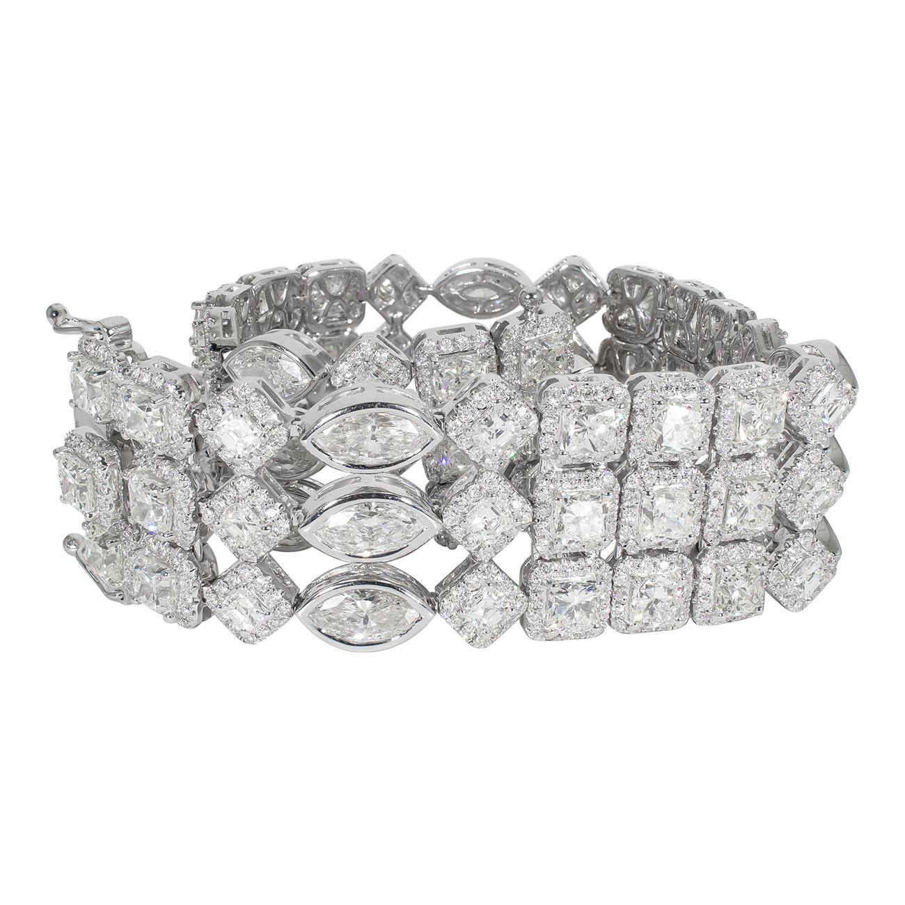 mixed diamond bracelet
