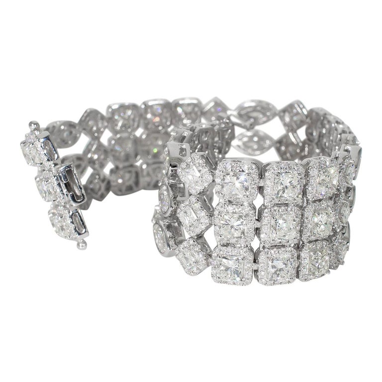 Mixed shape diamond bracelet Clearance