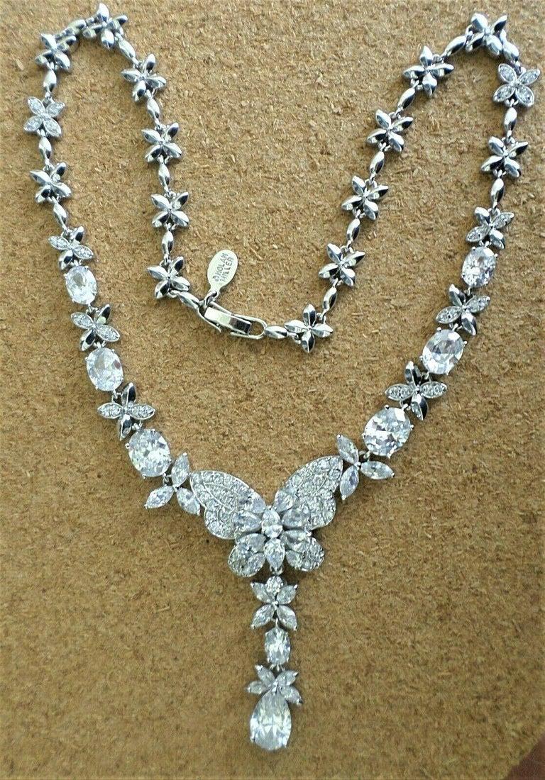 faux diamond necklace