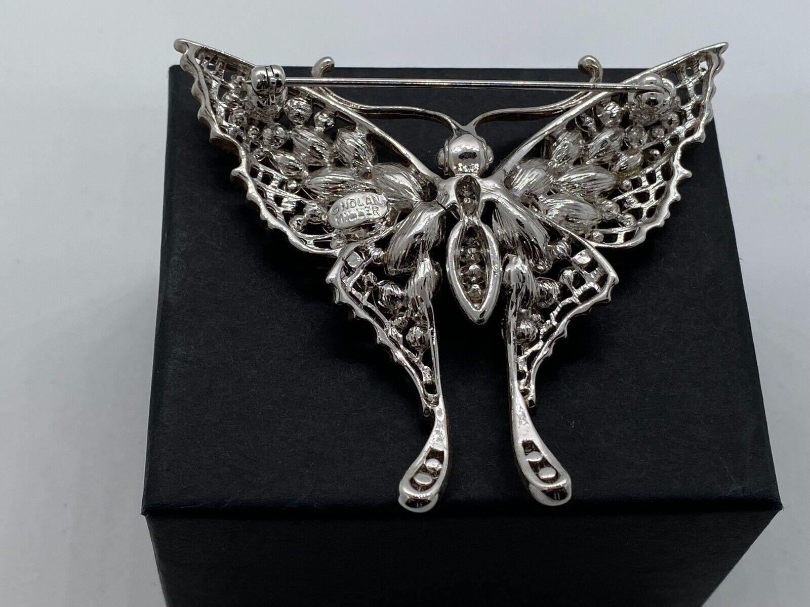 nolan miller butterfly brooch