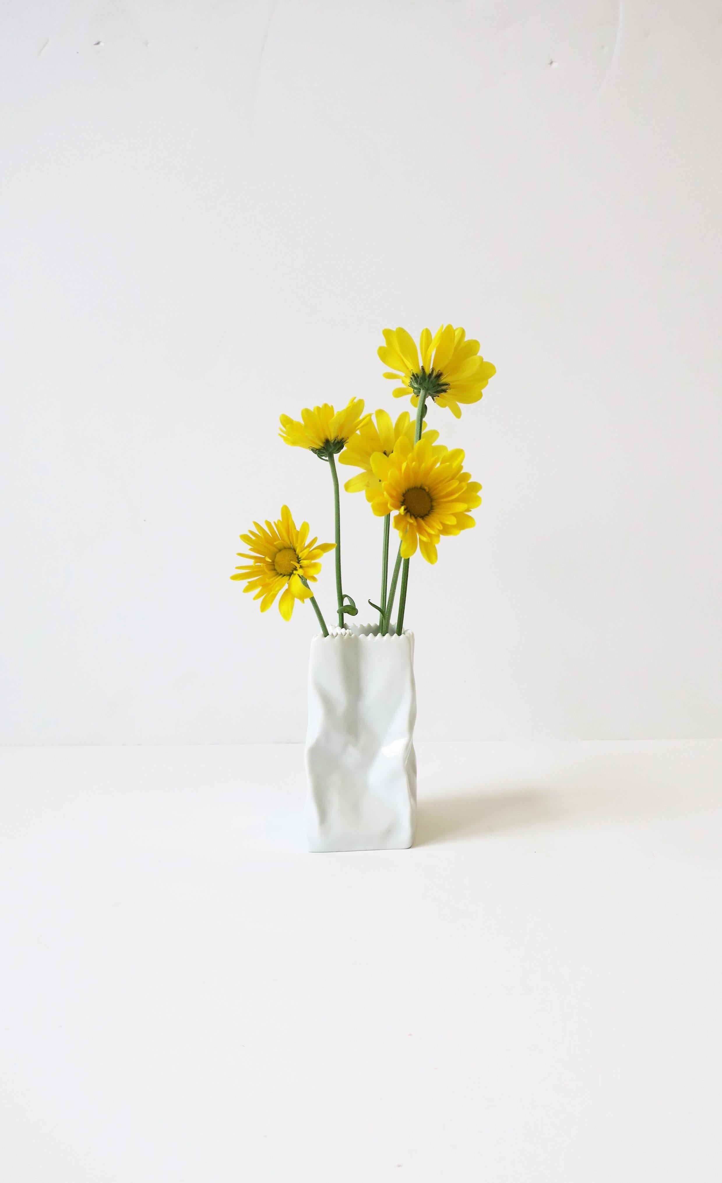 Designer Paper Bag Vase Rosenthal StudioLine 'DO NOT LITTER' by Tapio