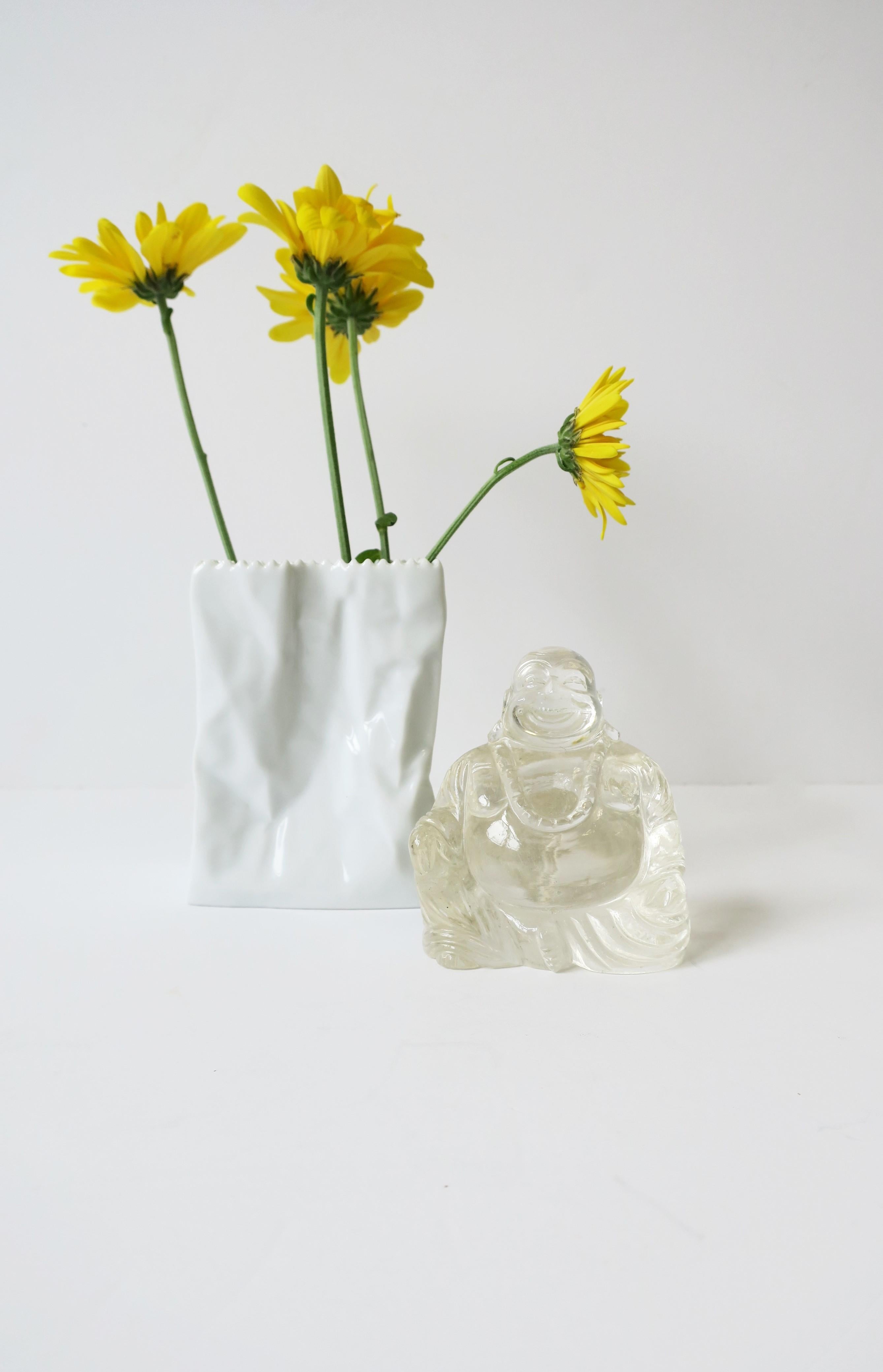 Designer Paper Bag Vase Rosenthal Studio-Line 'DO NOT LITTER' by Tapio Wirkkala 3