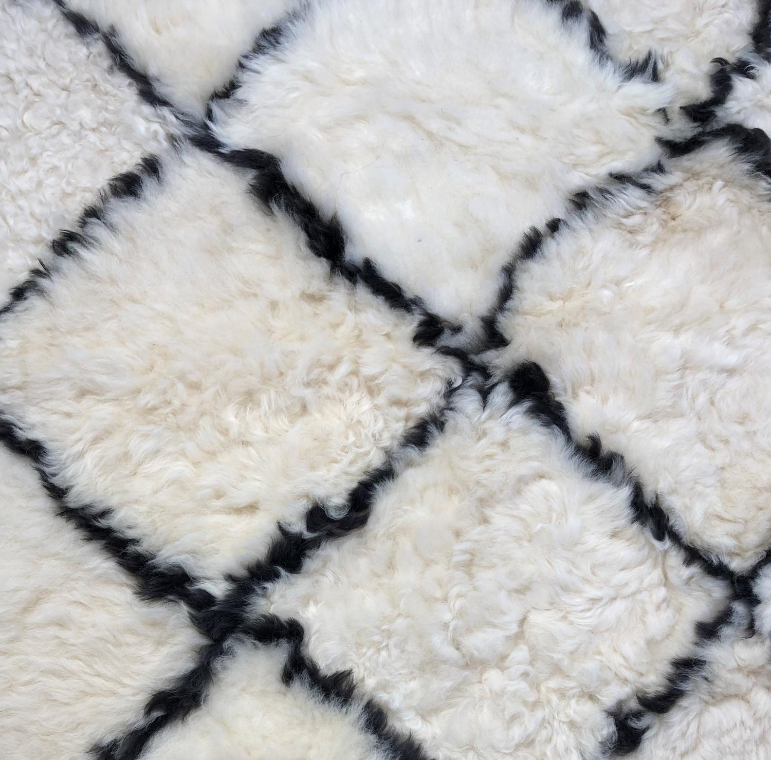 Alfombra de piel de oveja Patchwork de diseño Motivo de diamante bohemio Fabricada en Australia Australiano en venta