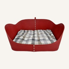 Designer pets bed in leather NUVOLA 86