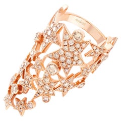 Designer Pinky Ring "Make A Wish" - 18k Gold, Diamonds