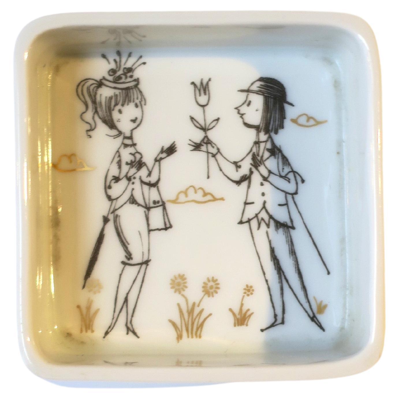 Porcelain Jewelry Dish Rosenthal Studio-Line by Designer Raymond Peynet