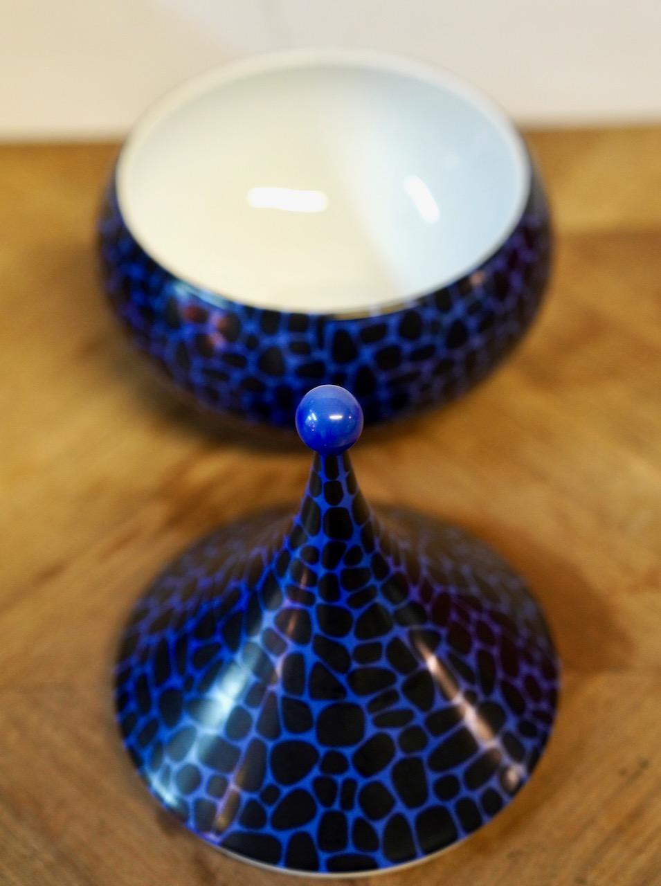 20th Century Designer porcelain lidded vase by Rosenthal Studio Line, Emilio Pucci, ca. 1960 For Sale