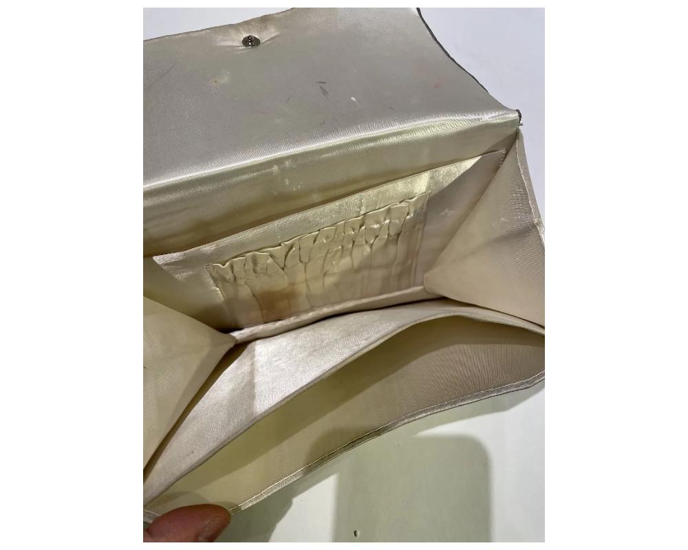 Gray Designer Rare Van Cleef Arpels Style Jeweled Bag Clutch For Sale