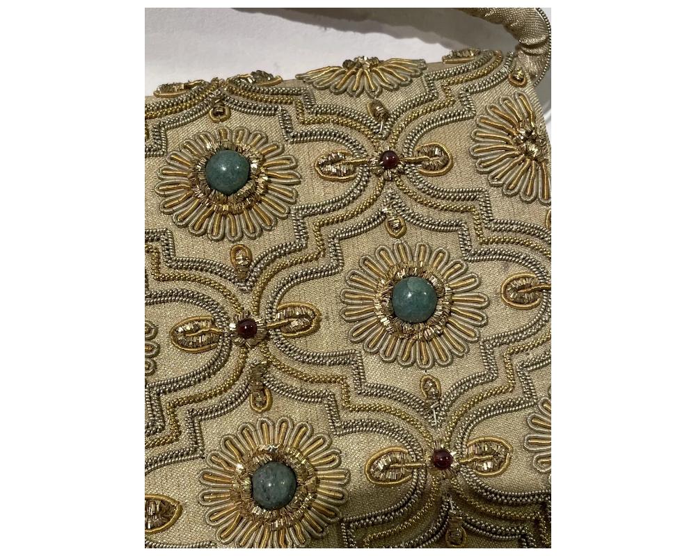 Designer Rare Van Cleef Arpels Style Jeweled Bag Clutch 2
