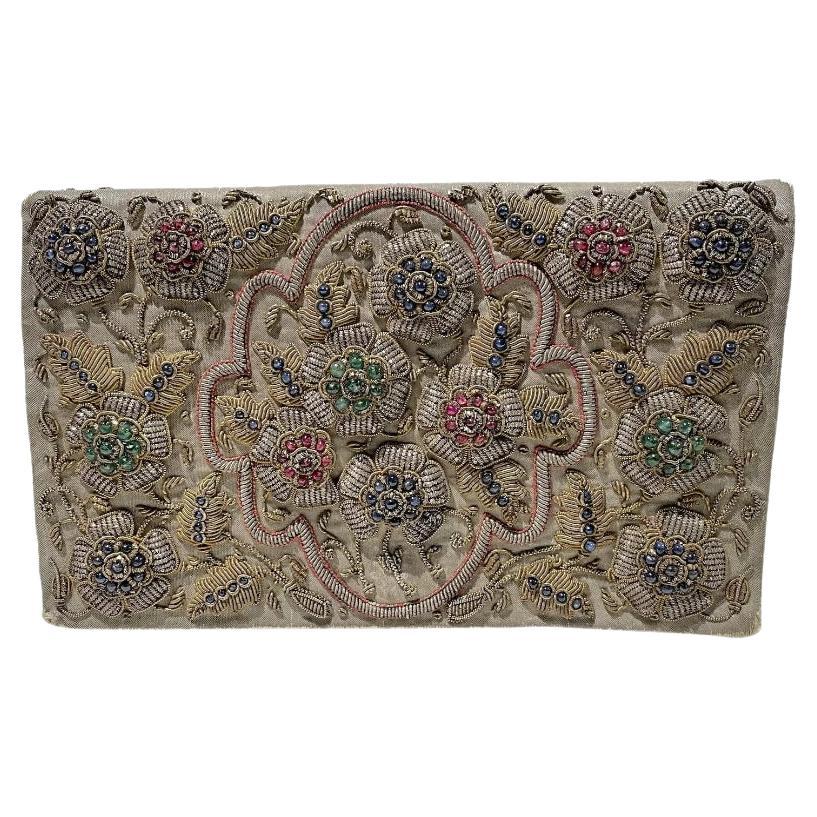 Designer Rare Van Cleef Arpels Style Jeweled Bag Clutch For Sale