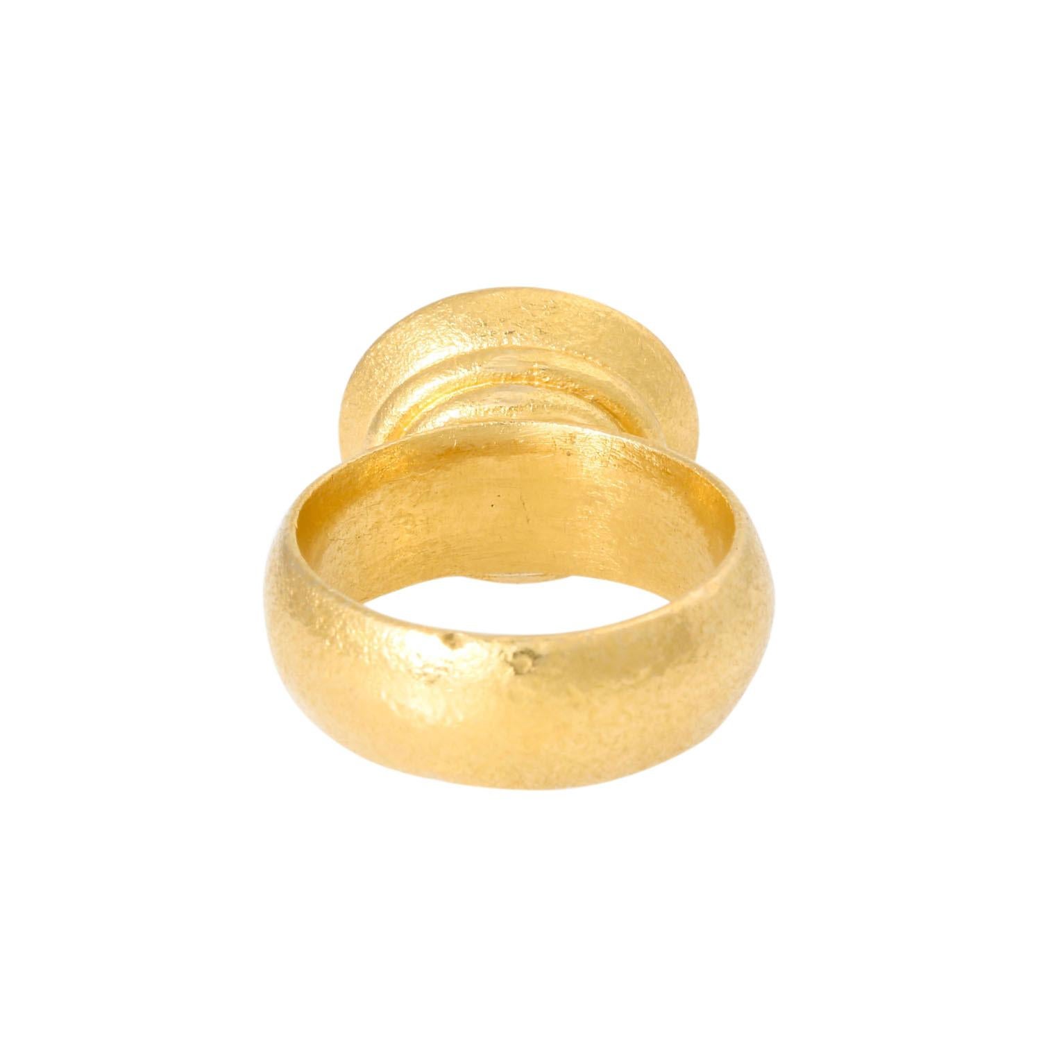 Oval Cut Designer Ring with a High -Fine Rubellite of Approx. 5.8 Ct For Sale