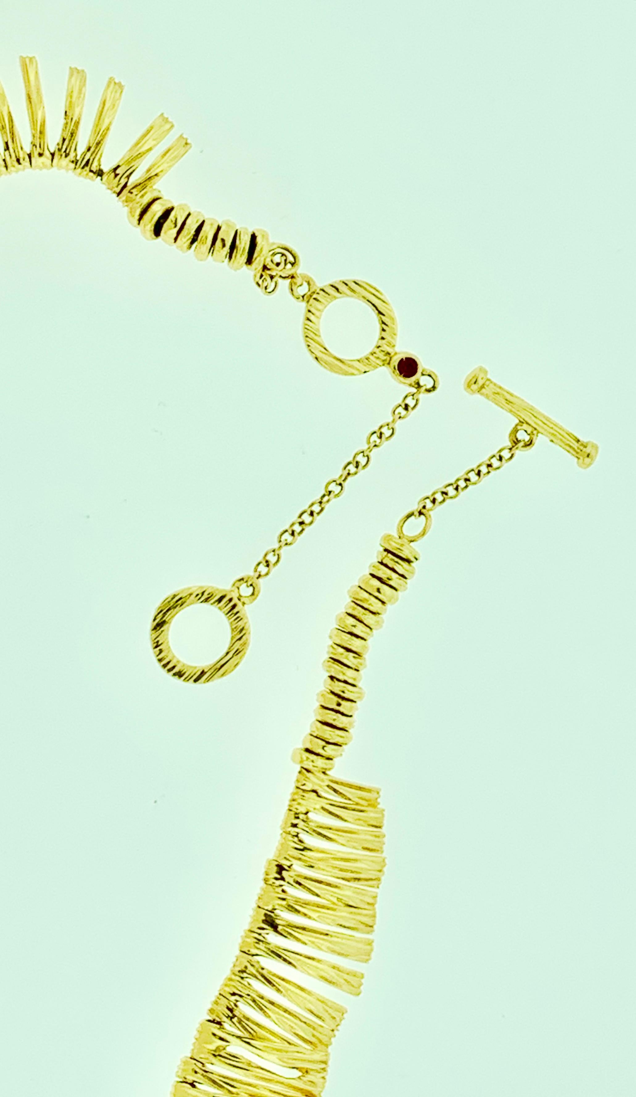 Designer Roberto Coin Diamant-Halskette aus 18 Karat Gold mit Elefantenhaut, 53 Gramm Damen im Angebot