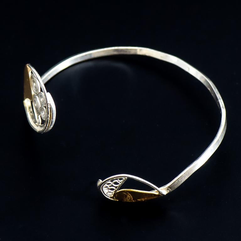 da uomo o donna Braccialetto Nautico Designer Sailing in oro e argento con filigrana in vendita