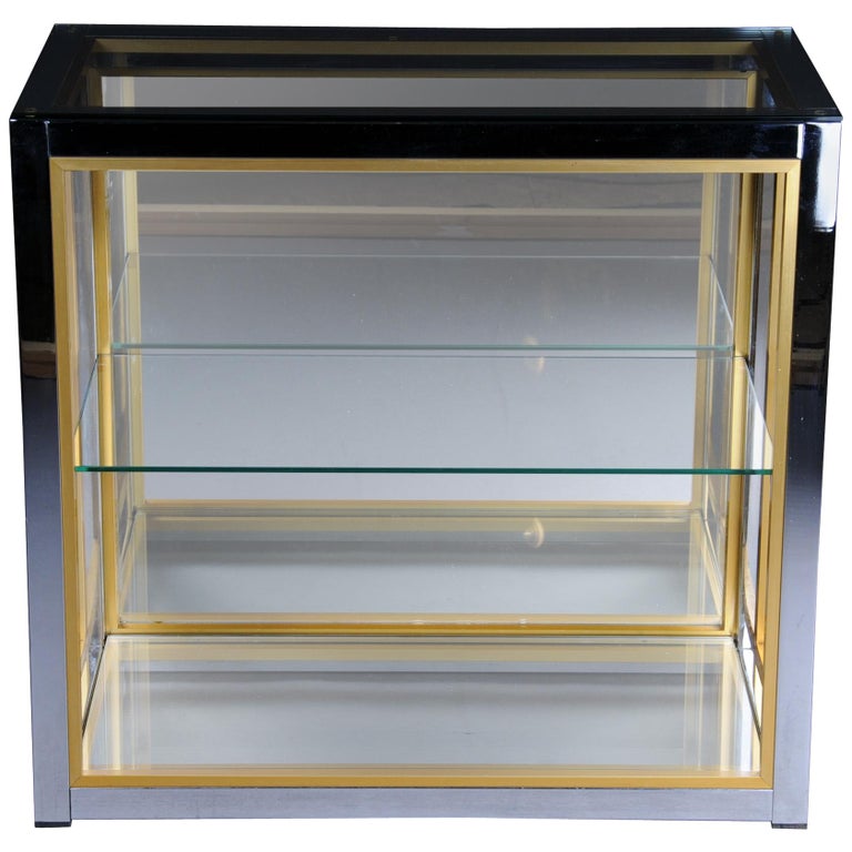 Designer Shelf Table / Wand Shelf Chrome Brass, Renato Zevi For Sale at  1stDibs