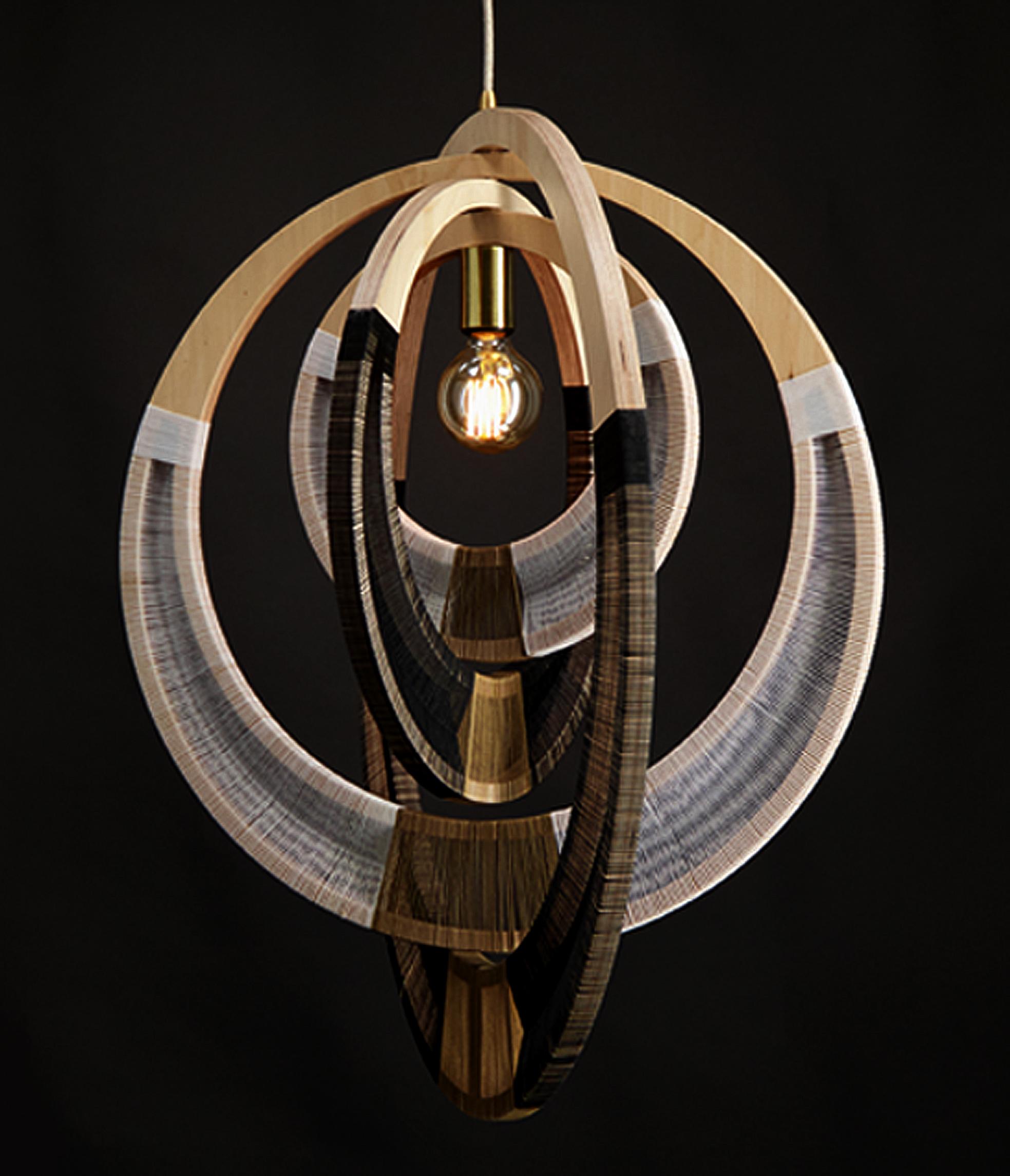Sudafricano Lampada a sospensione Designer Signature - Nero e bianco in vendita