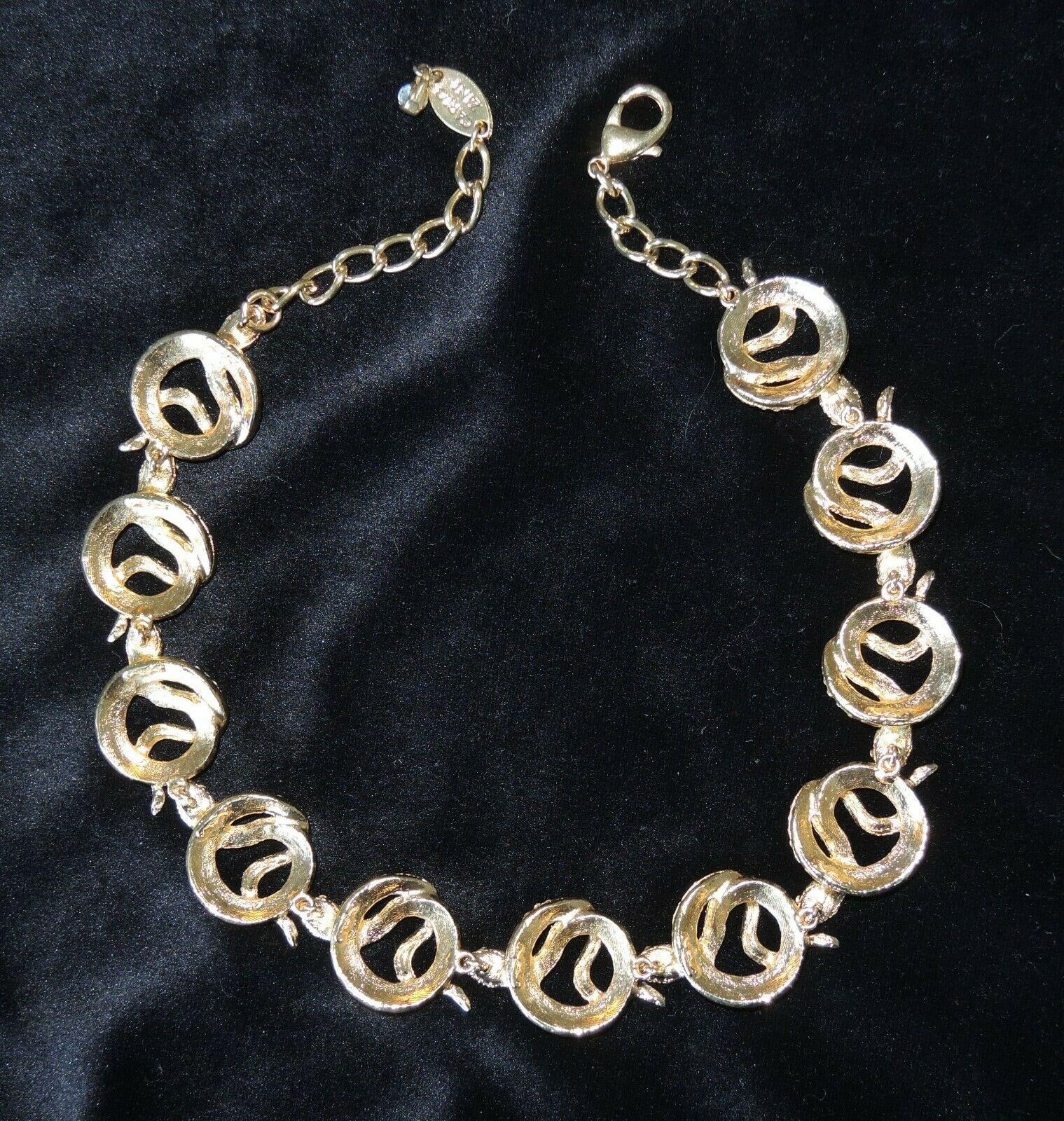 Designer Signed Carlo Zini Sparkling Crystal Serpent Snake Link Necklace In New Condition For Sale In Montreal, QC