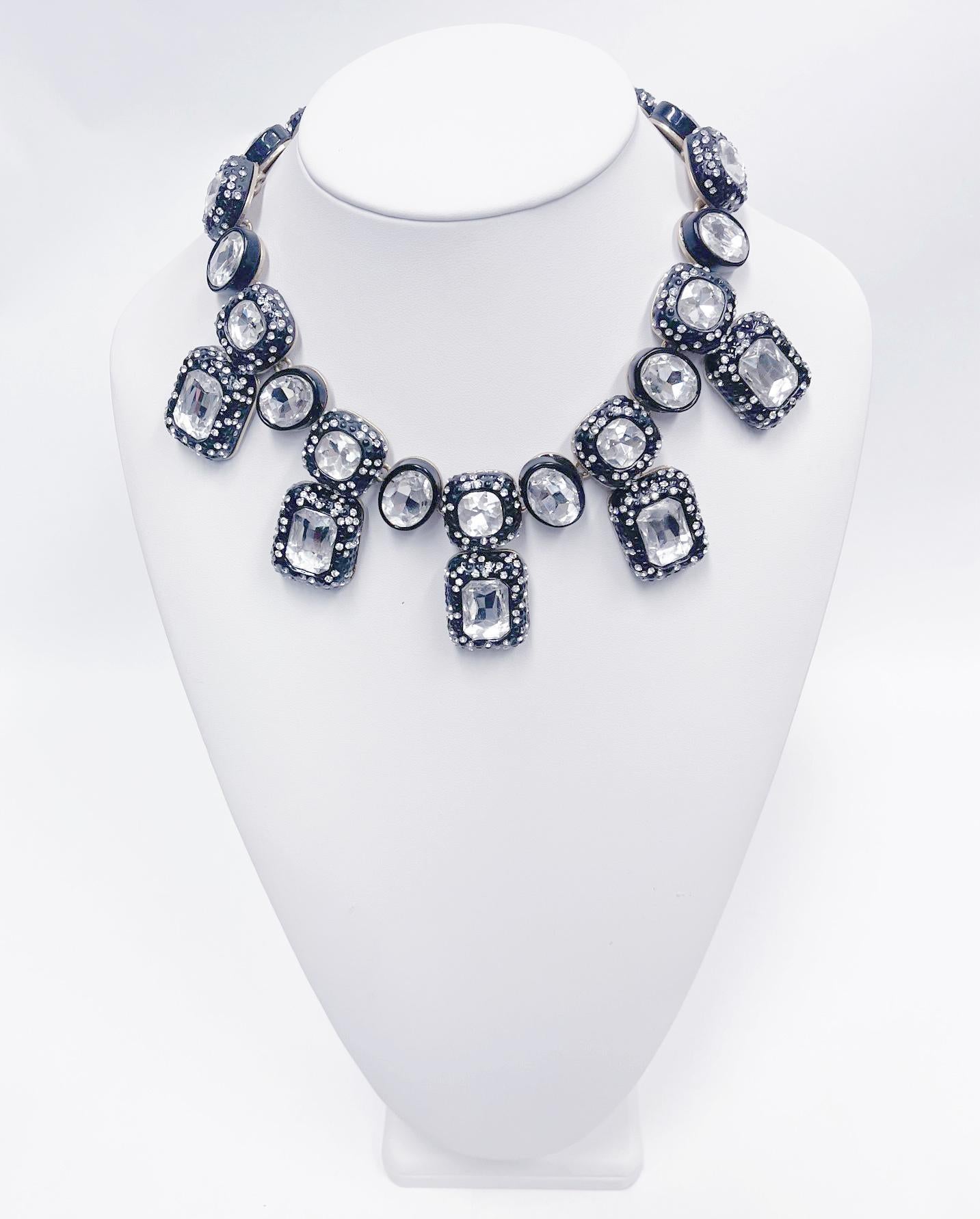 designer crystal necklace