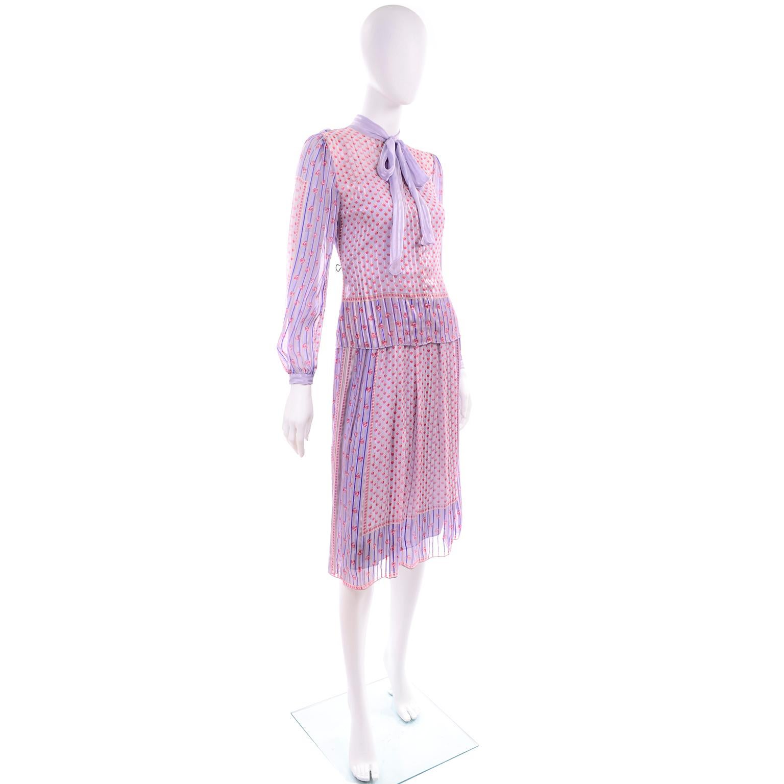 purple designer dress