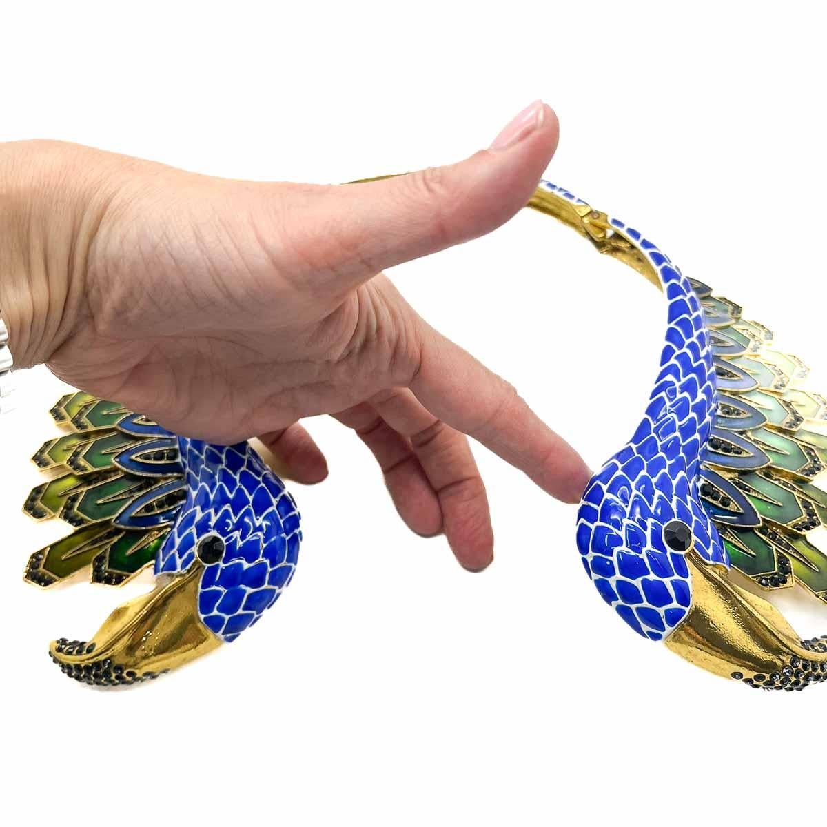 Designer Statement Flamingo Collar (Attr.. Cavalli) 2010s In Good Condition For Sale In Wilmslow, GB