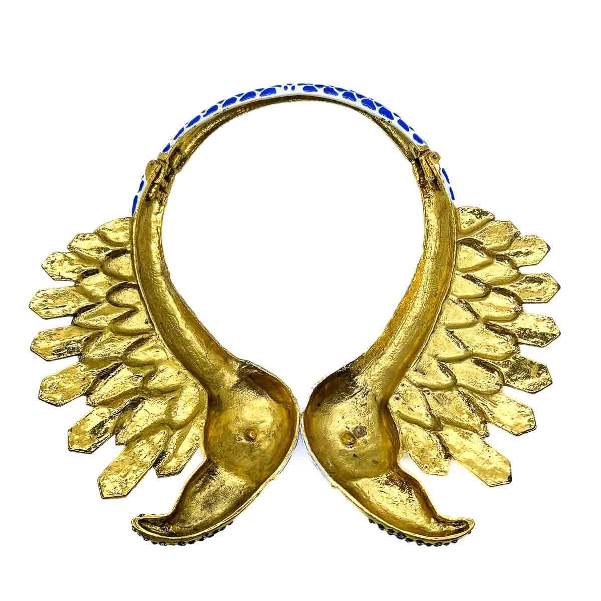 Designer Statement Flamingo Collar (Attr.. Cavalli) 2010s For Sale 1